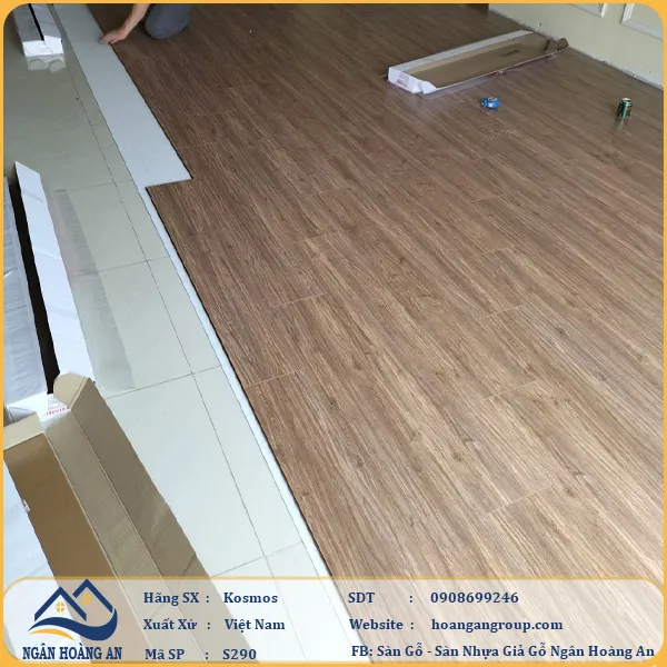 Sàn Gỗ Công Nghiệp KosMos Dày 8mm S290